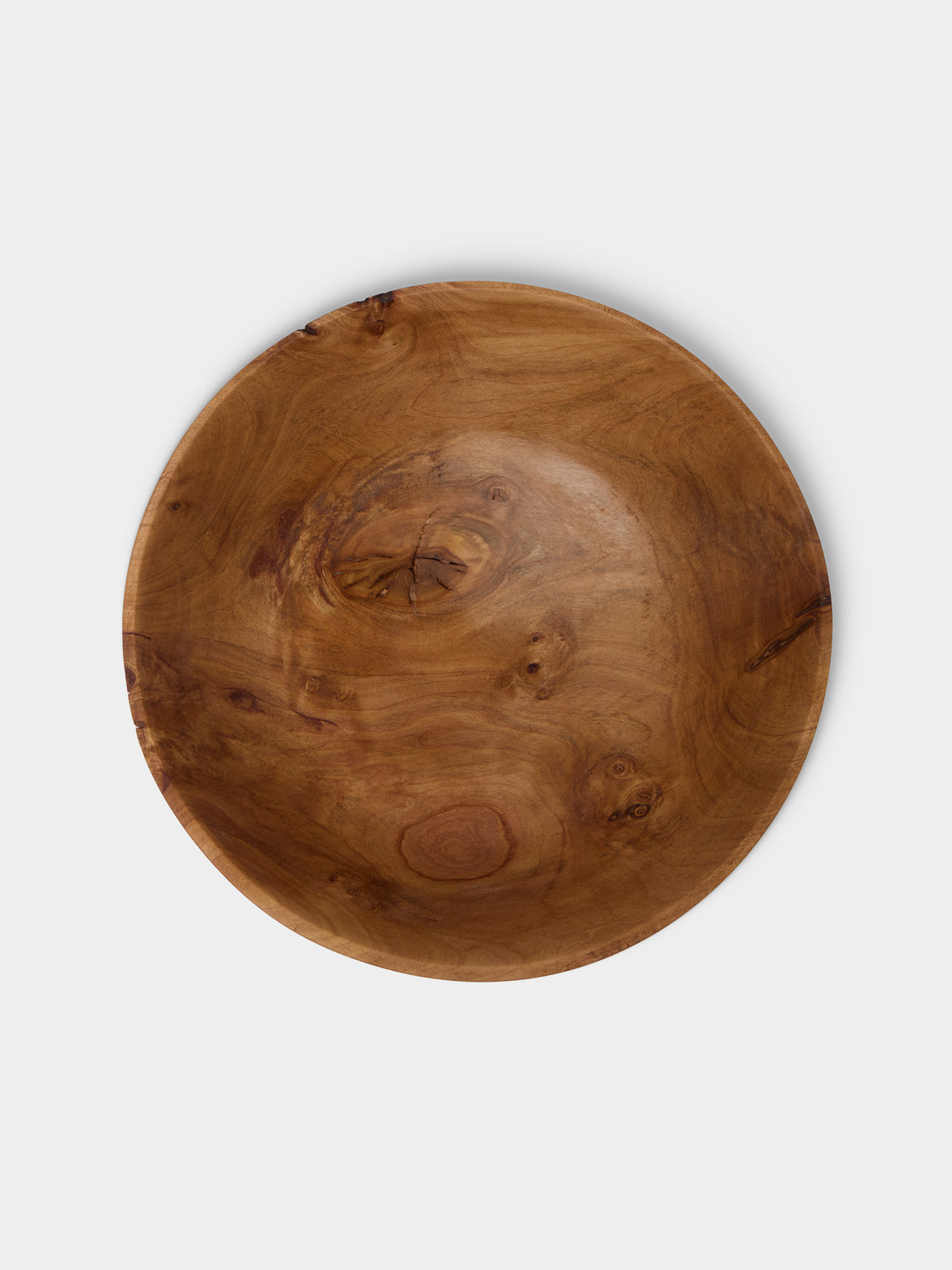 Thursday Furniture - Hand-Turned Trident Maple Footed Bowl - Brown - ABASK