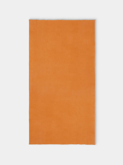Denis Colomb - Himalayan Cashmere Blanket (79in/2m) - Orange - ABASK - 
