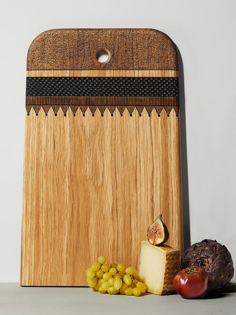 Lucas Castex - Hand-Carved Oak Serving Board - Natural - ABASK