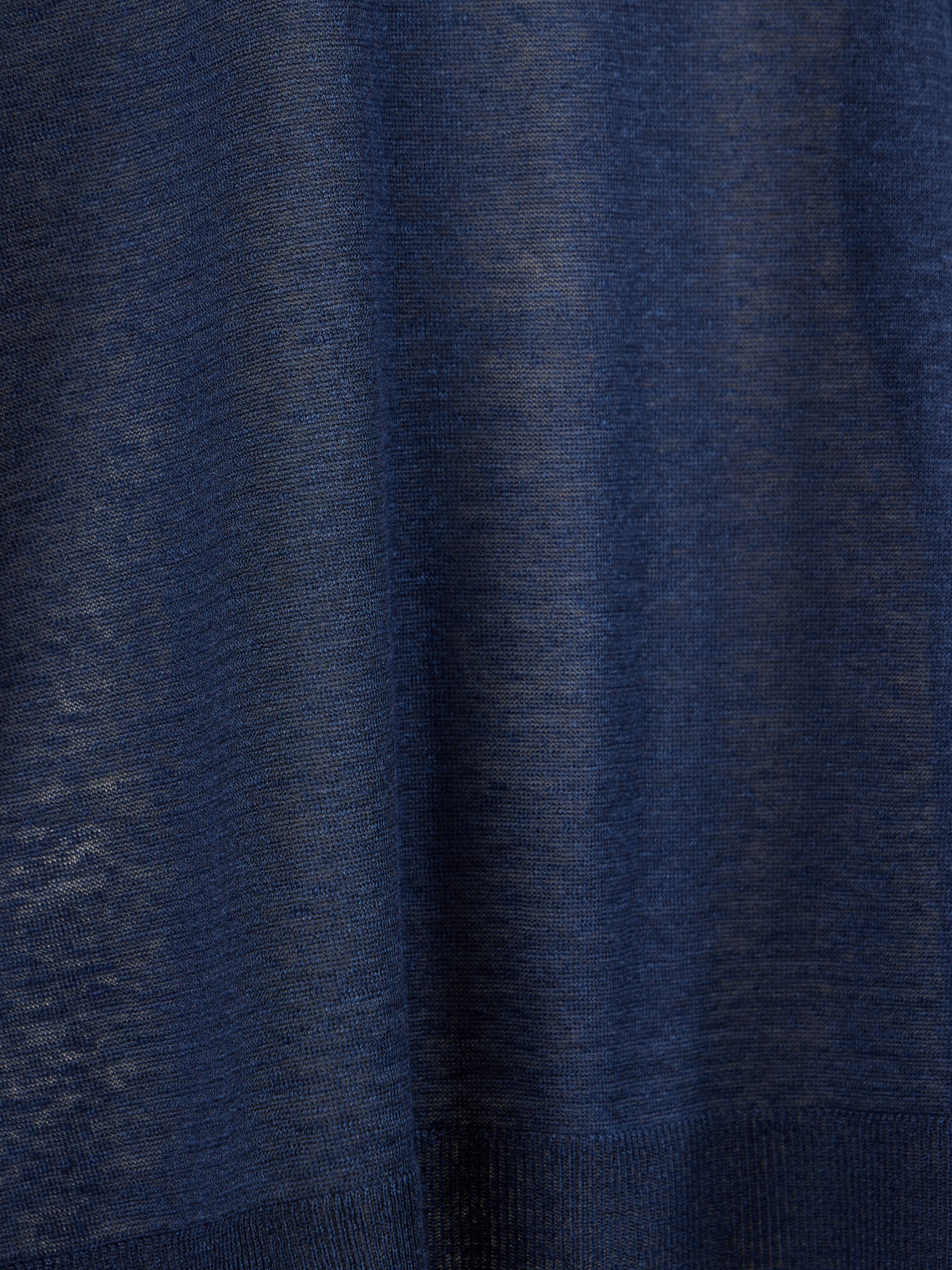 Dusan - Chunky Linen Boat-Neck Sweater | One Size - Navy - ABASK