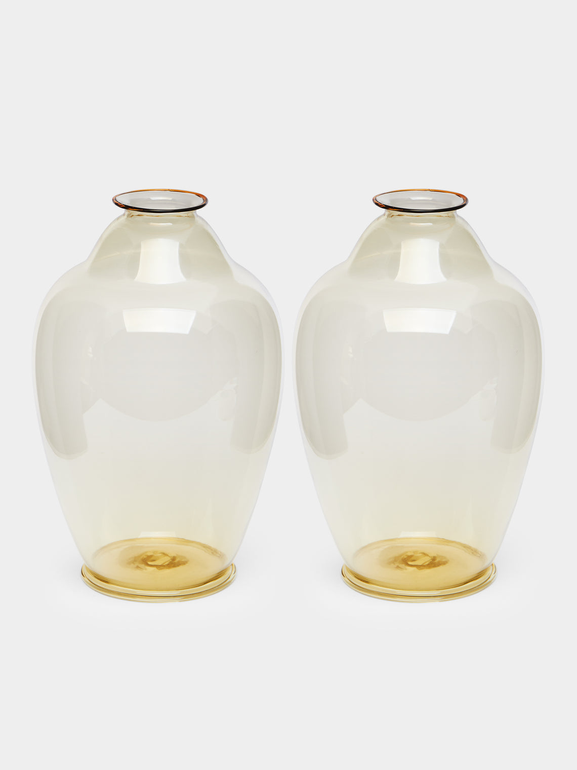 Antique and Vintage - 1930s Vittorio Zecchin for Pauly Murano Glass Vases (Set of 2) -  - ABASK