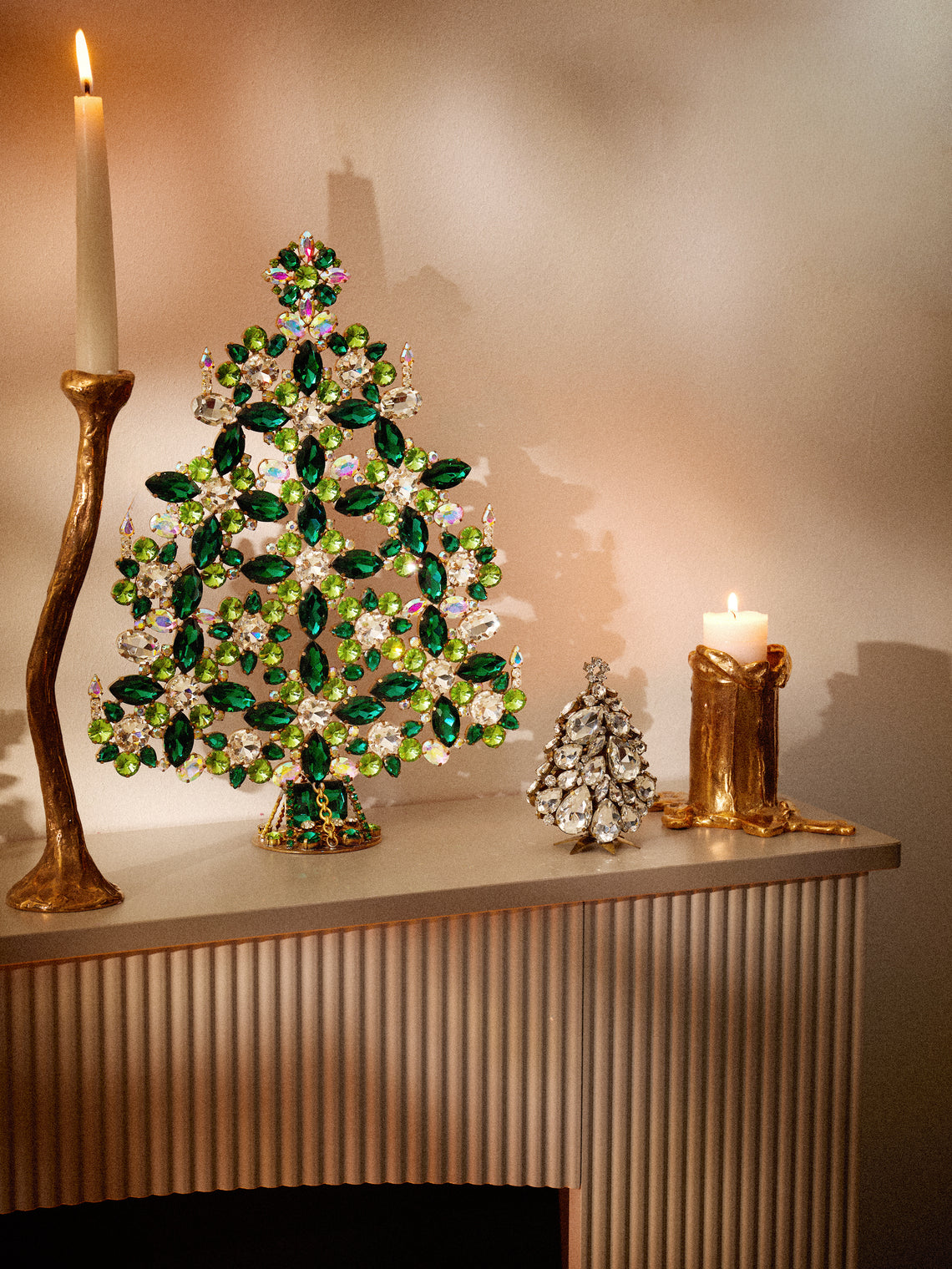 ABASK Decorations - Luxurious Czech Crystal Tree - Green - ABASK