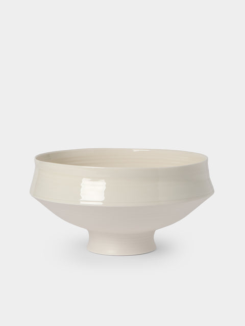 Johanne Coker - No. 3 Hand-Thrown Porcelain Bowl - White - ABASK - 