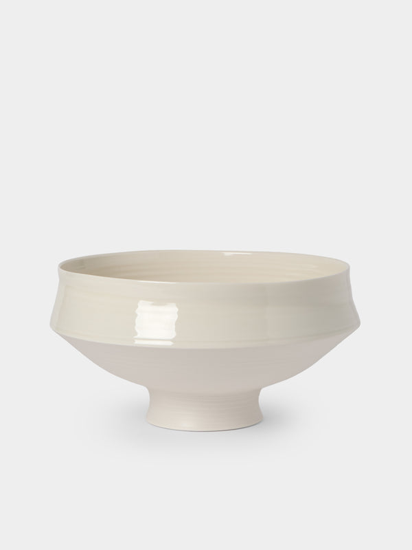 Johanne Coker - No. 3 Hand-Thrown Porcelain Bowl - White - ABASK - 
