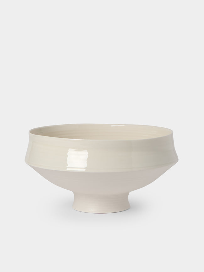 Johanne Coker - No. 3 Hand-Thrown Porcelain Bowl - White - ABASK - 