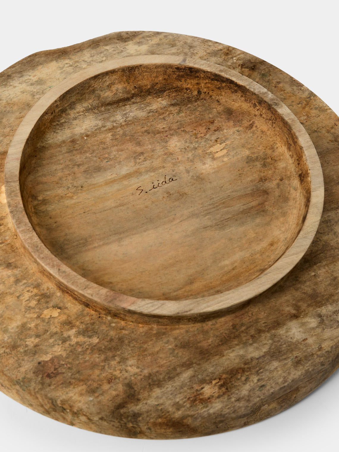 Iida Woodturning - Hand-Turned Dogwood Earth-Finish Tray (15in/38cm) - Brown - ABASK