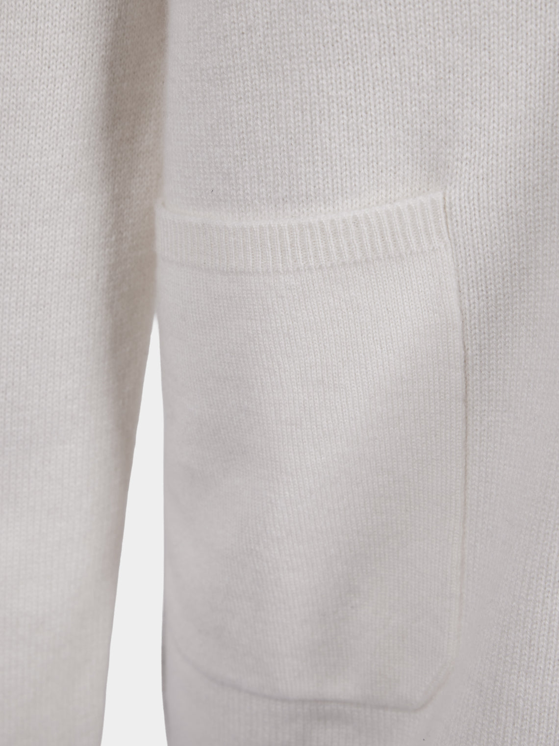 Denis Colomb - Cashmere Boyfriend Cardigan | Size: S - Ivory - ABASK