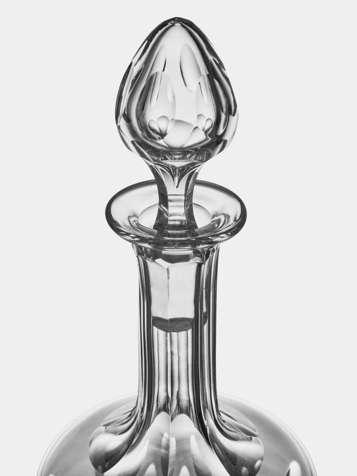 Antique and Vintage - Early-20th-Century Val Saint Lambert Crystal Carafe - Clear - ABASK