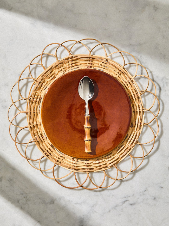 Artesanías del Atlántico - | Set of 4 | Bejuco Handwoven Palm Ring Placemats - Natural - ABASK