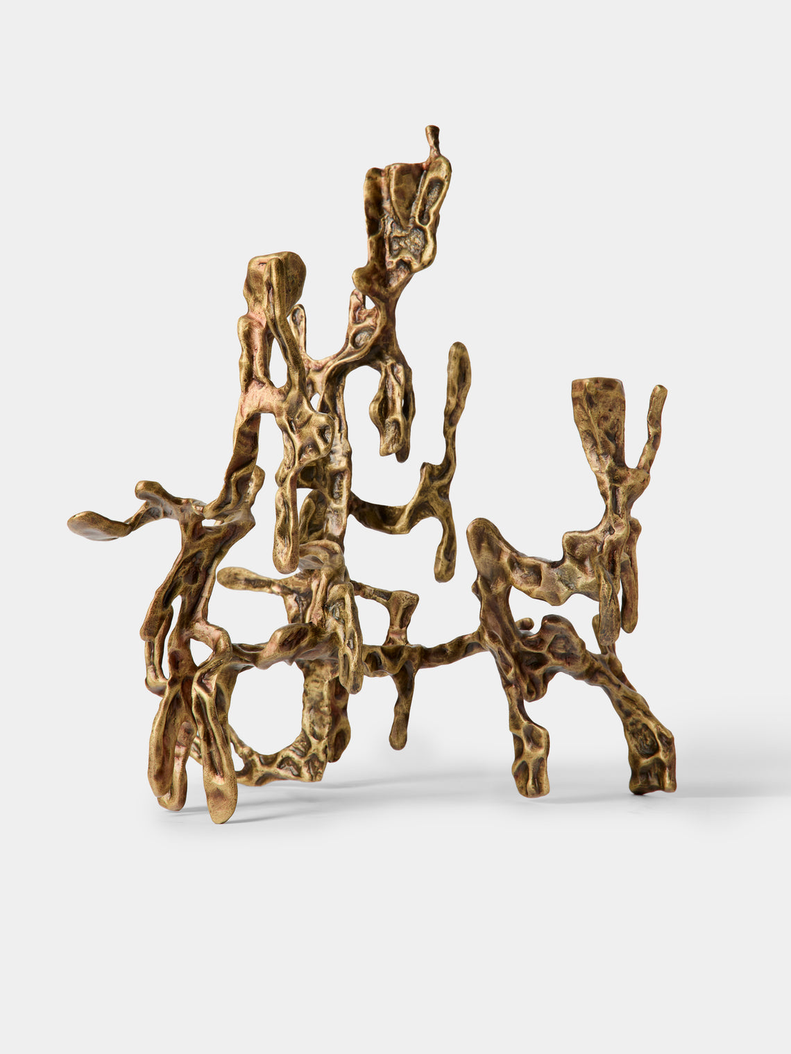 Viya - Harappa Brass Candelabra - Bronze - ABASK