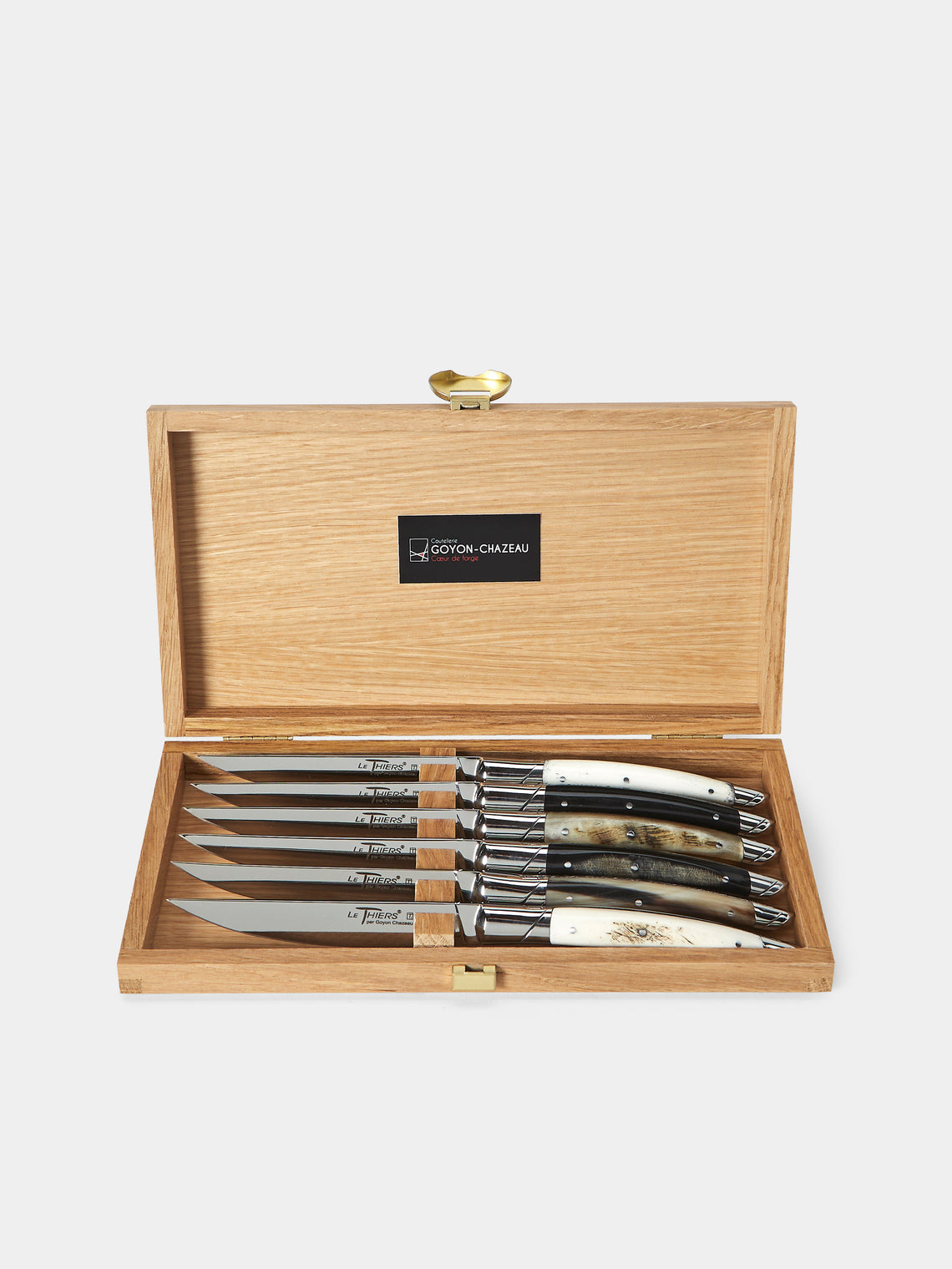 Goyon-Chazeau - Le Thiers Prestige Mixed Horn Table Knives (Set of 6) - Multiple - ABASK