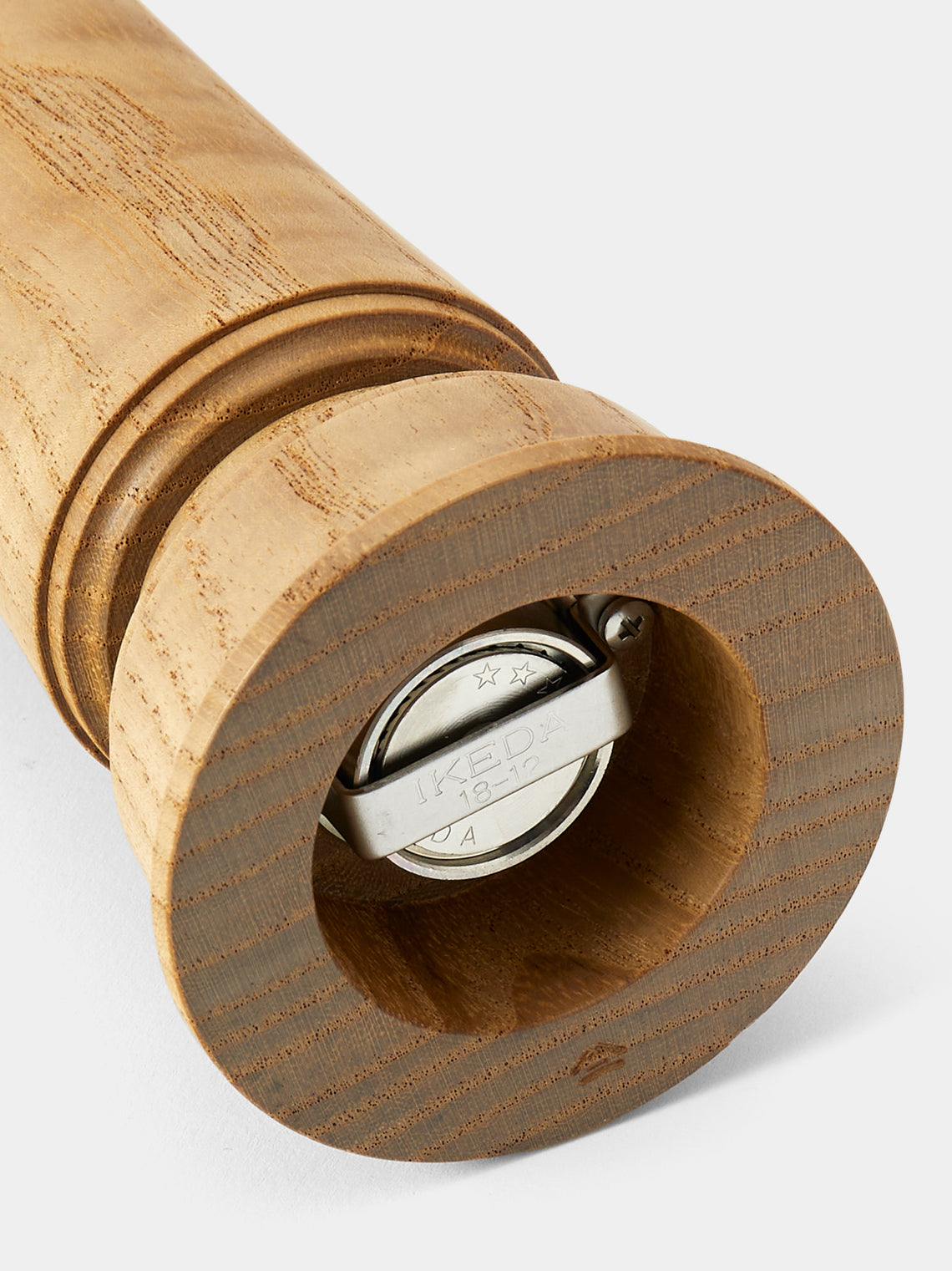 Yamani Woodworks - Hand-Turned Wood Salt Mill (7in/17.5cm) - Brown - ABASK