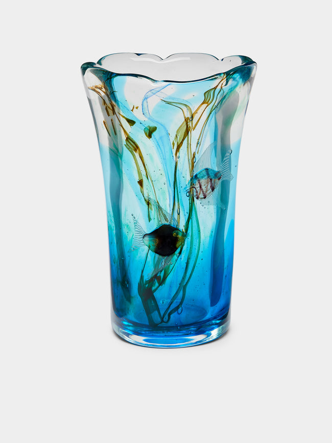 Antique and Vintage - 1950s Mazzuccato Aquarium Murano Glass Vase -  - ABASK - 