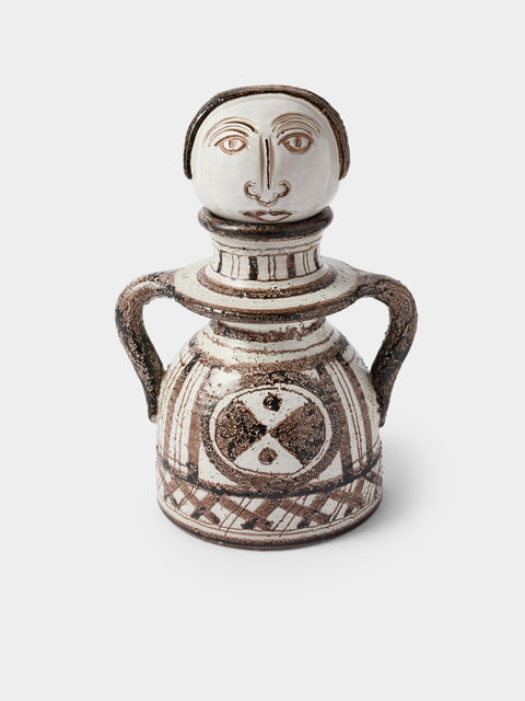 Antique and Vintage - 1970s Bitossi Ceramiche Moderna Marocco Ceramic Vessel - White - ABASK - 