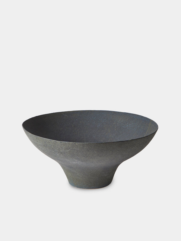 Linda Ouhbi - 10/2025 Hand-Built Stoneware Vase (16in/41cm) - Blue - ABASK - 