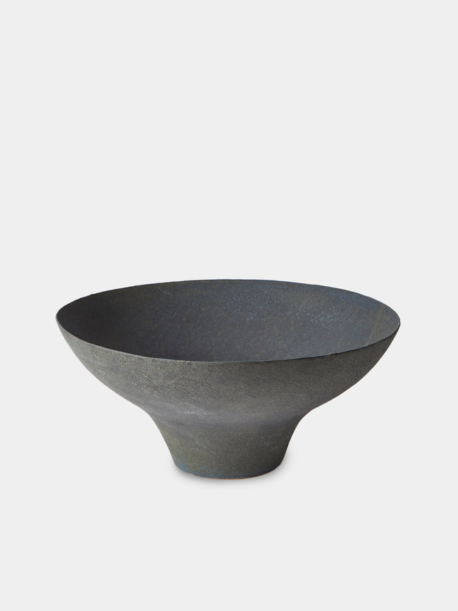 Linda Ouhbi - 10/2025 Hand-Built Stoneware Vase (16in/41cm) - Blue - ABASK - 
