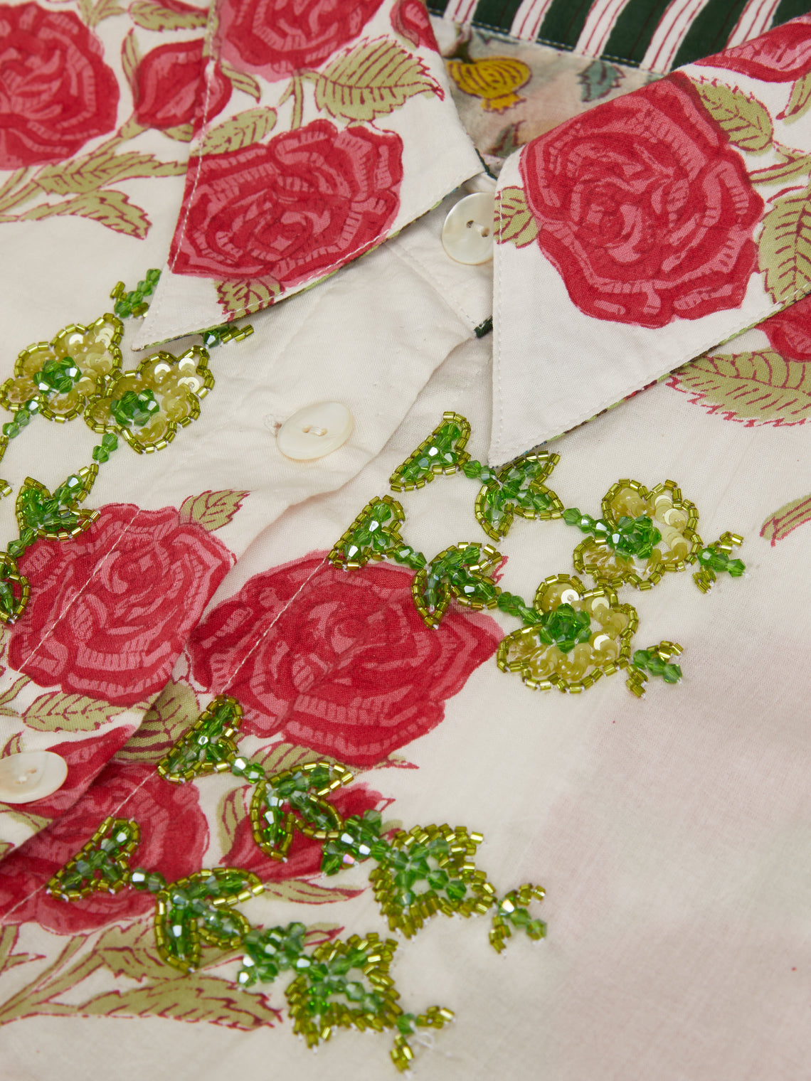 Nazzy Beglari - Hand-Blocked Cotton Shirt Dress | One Size -  - ABASK