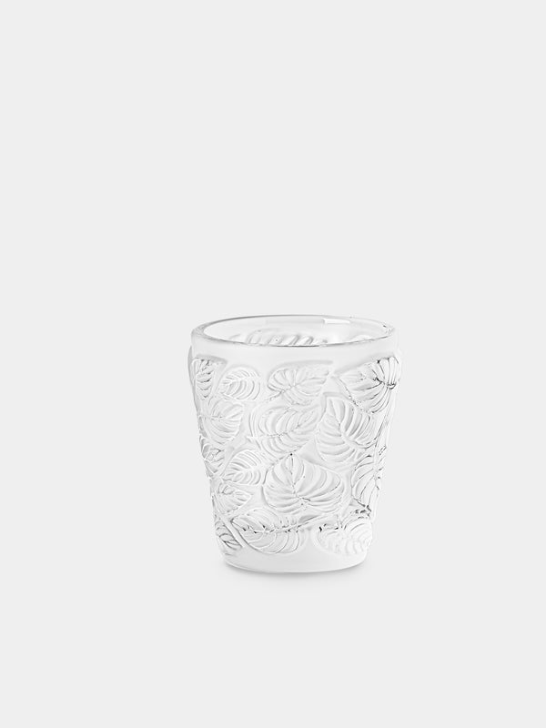 Lalique - Feuilles Crystal Votive - Clear - ABASK - 