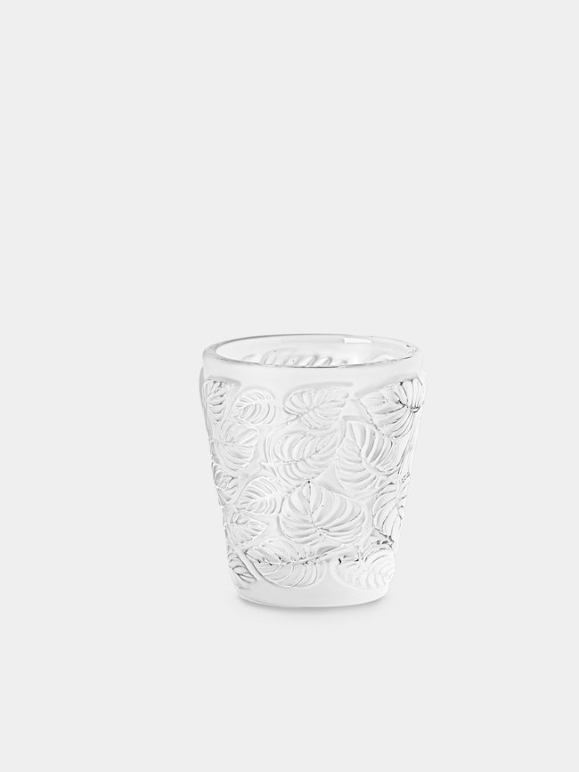 Lalique - Feuilles Crystal Votive - Clear - ABASK - 