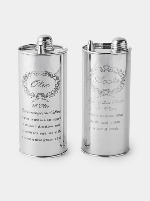 Antique and Vintage - 1970s Sterling Silver Oil Pourers (Set of 2) - Silver - ABASK - 