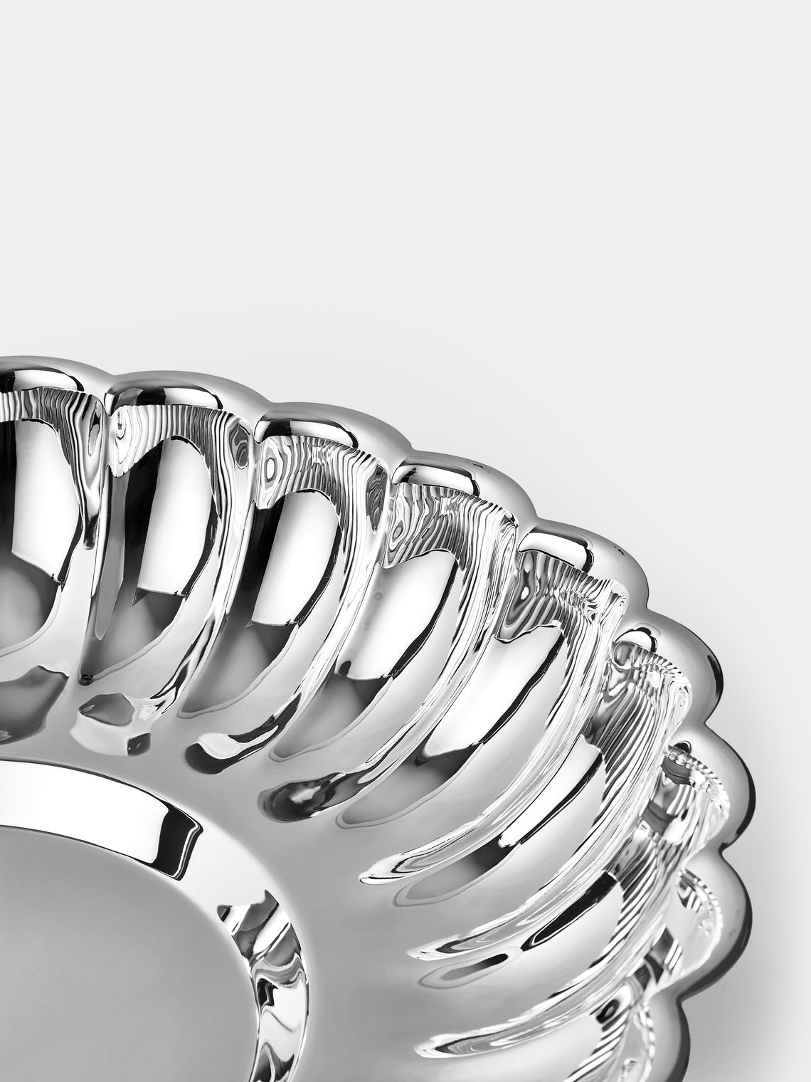 Greggio - Silver-Plated Round Centerpiece - Silver - ABASK