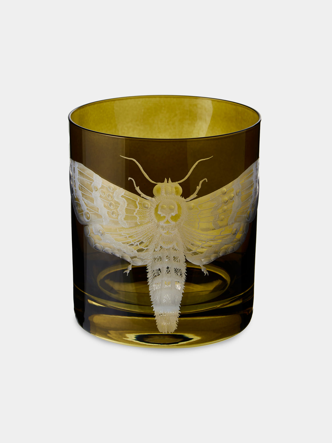 Artel - Cabinet of Curiosities Hand-Engraved Crystal Double Old Fashioned Tumbler - Green - ABASK - 