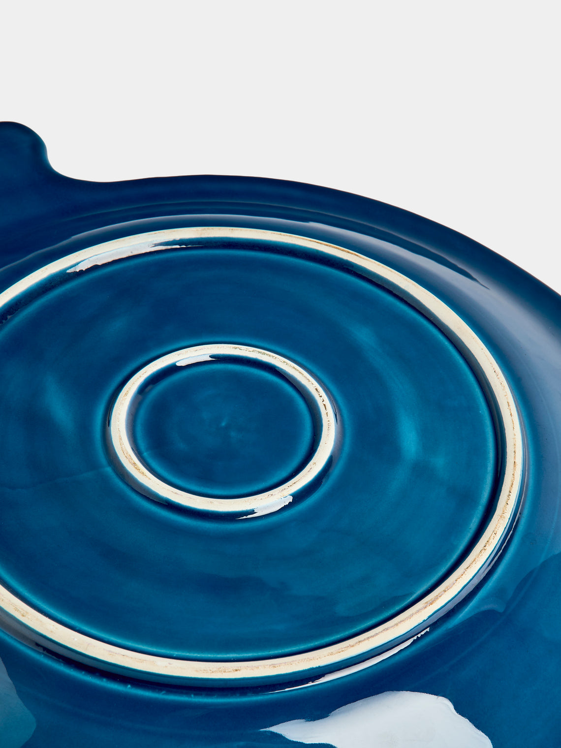 Antique and Vintage - Mid-Century Fish Ceramic Plate - Blue - ABASK