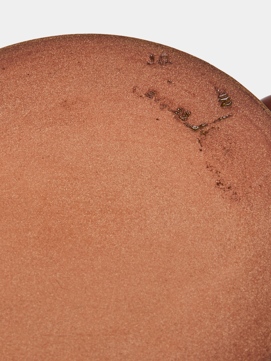 Poterie d’Évires - Flowers Hand-Painted Ceramic Straight-Edge Jug (34oz/1L) - Light brown - ABASK