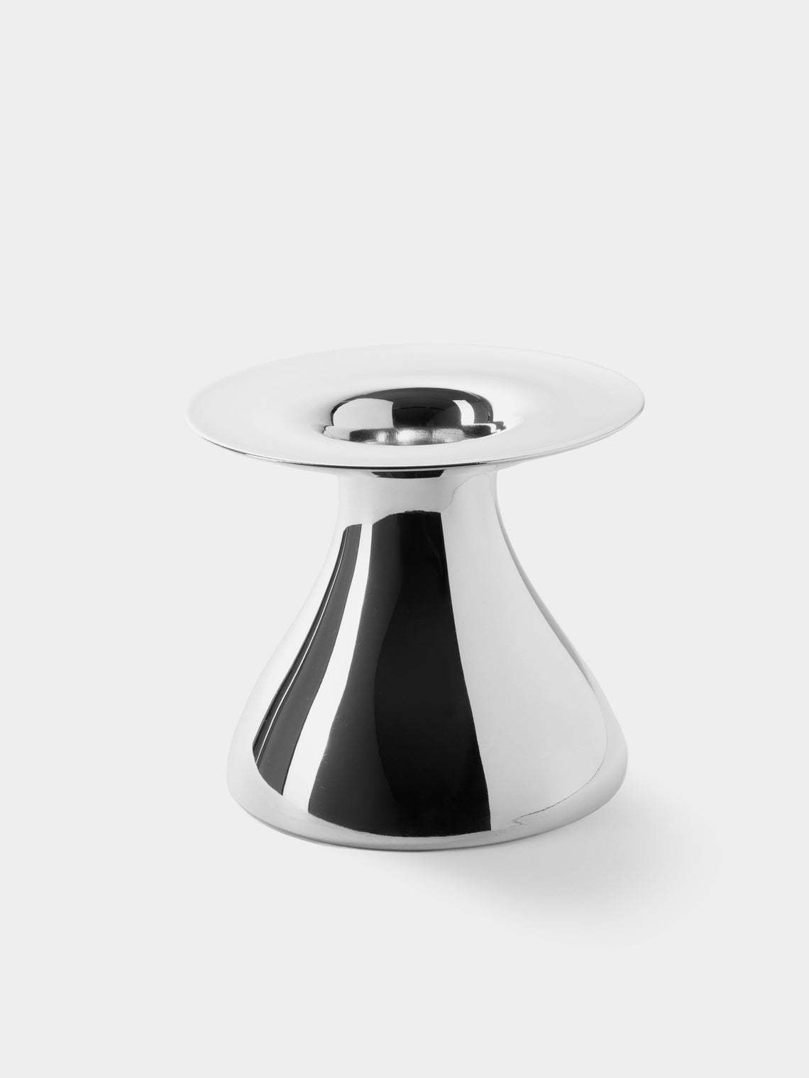 San Lorenzo - 1993 Afra and Tobia Scarpa Pure Silver Vase (6in/15cm) - Silver - ABASK - 