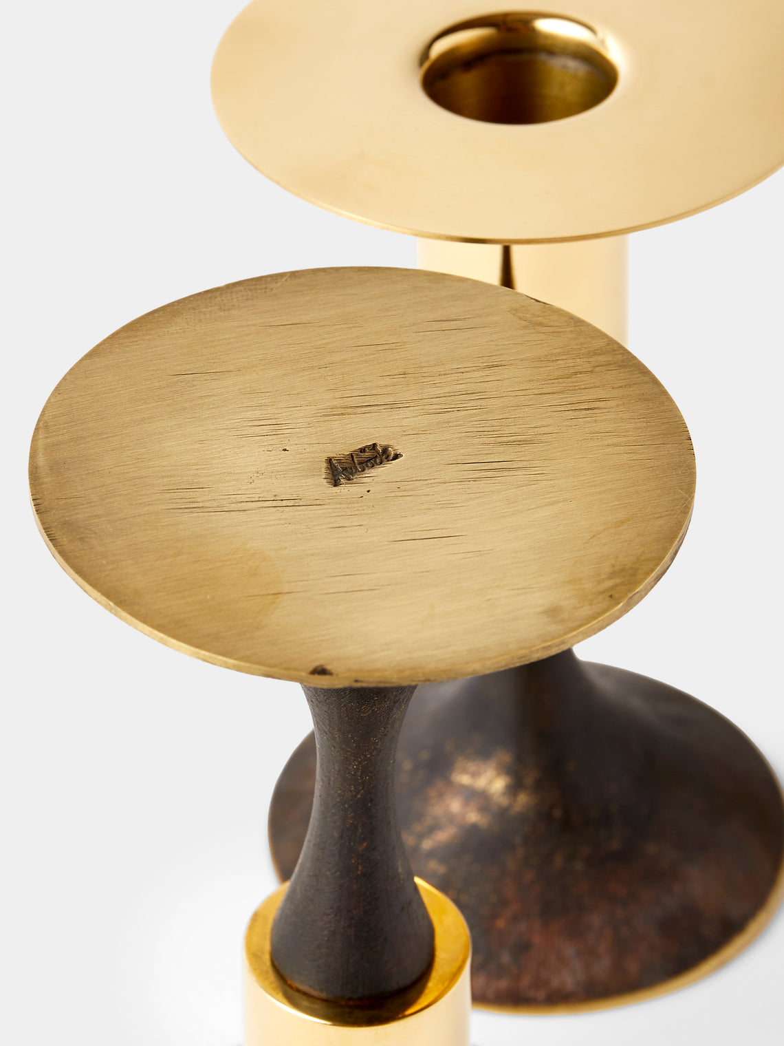 Carl Auböck - Brass Candle Holders (Set of 2) - Black - ABASK