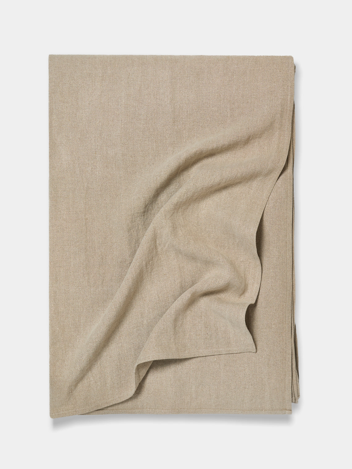 Libeco - Hudson Belgian Linen Blanket (130in/3.3m) - Beige - ABASK - 