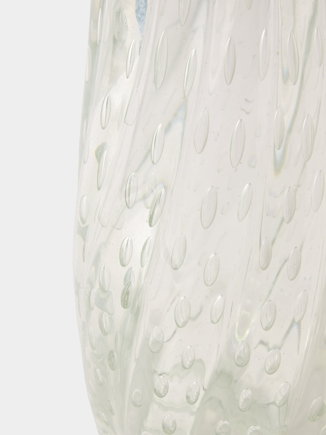 Antique and Vintage - 1940s Barovier Bullicante Murano Glass Vase - Clear - ABASK