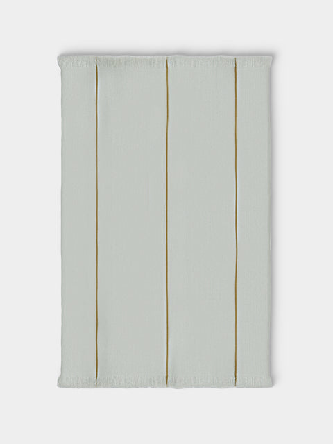 Otherways - 3 Lines Handwoven Yak Blanket (79in/2m) - Green - ABASK - 