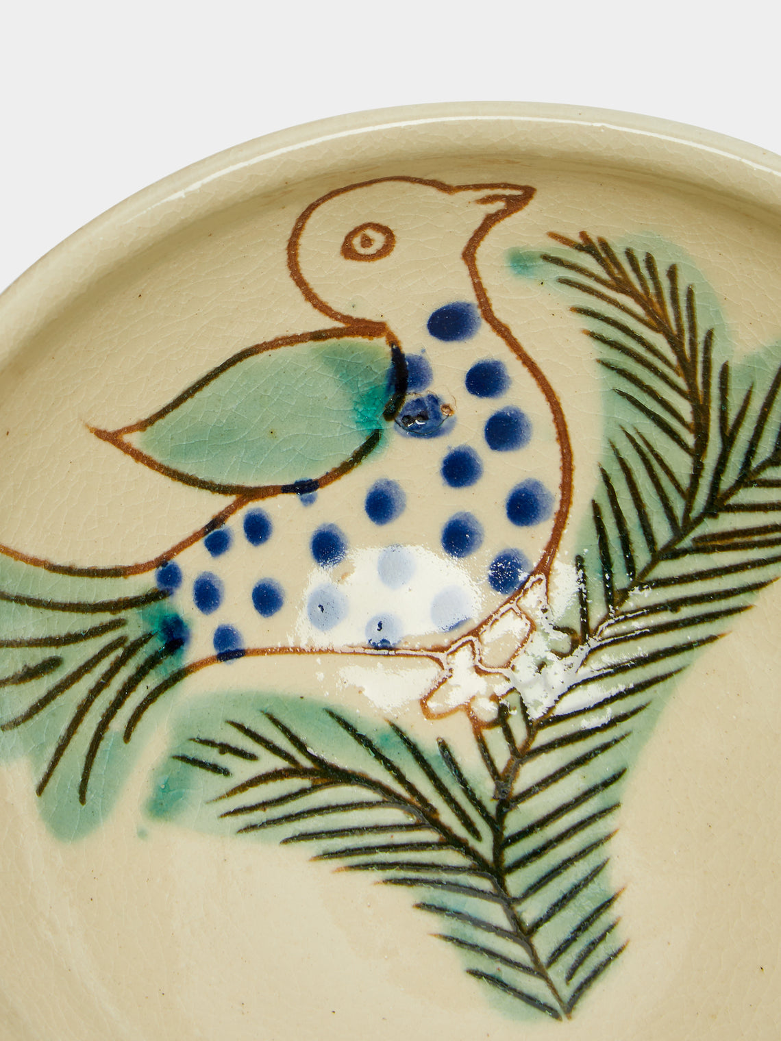 Anut Cairo - Birds Hand-Painted Ceramic Cereal Bowls (Set of 4) -  - ABASK