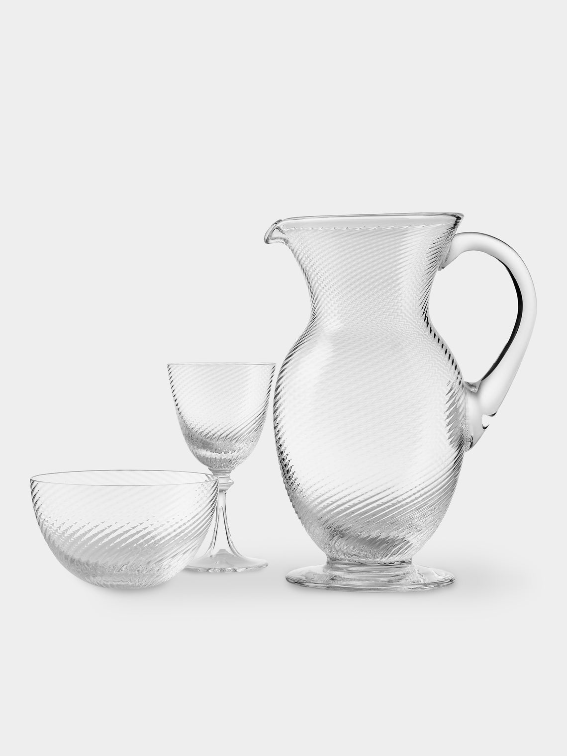 NasonMoretti - Torse Hand-Blown Murano Glass Collection - Clear - ABASK - 