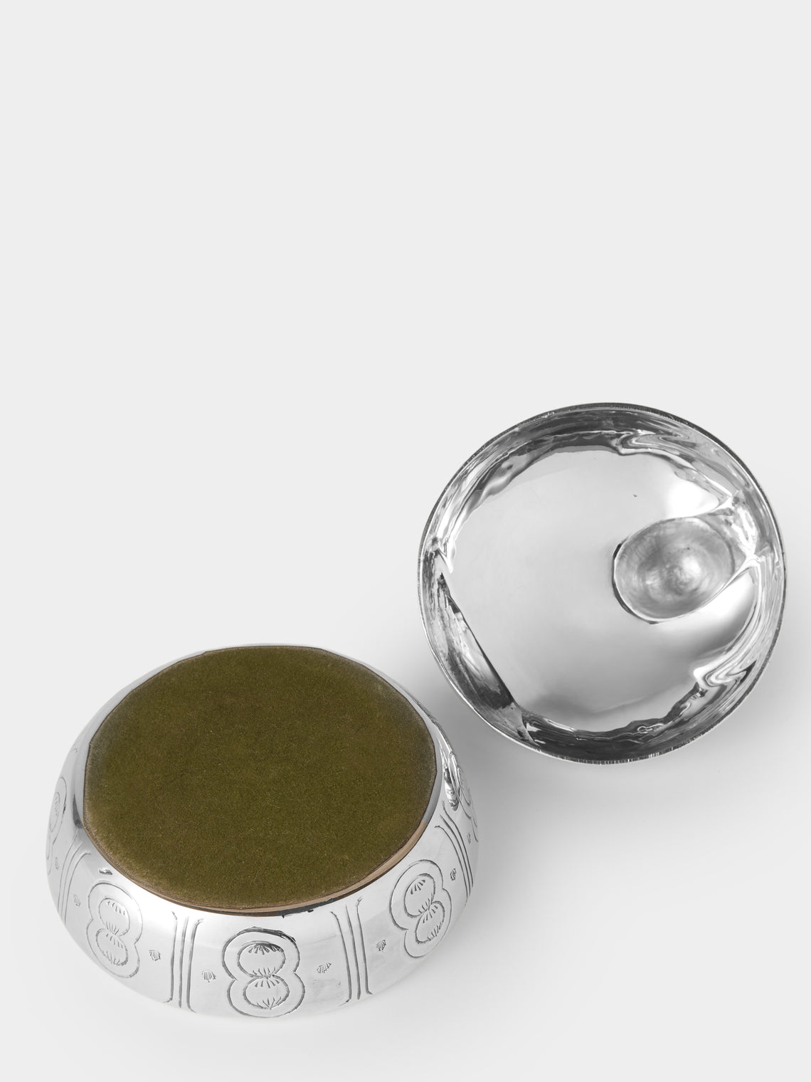 Antique and Vintage - 20th-Century Bird Silver-Plated Trinket Box - Silver - ABASK