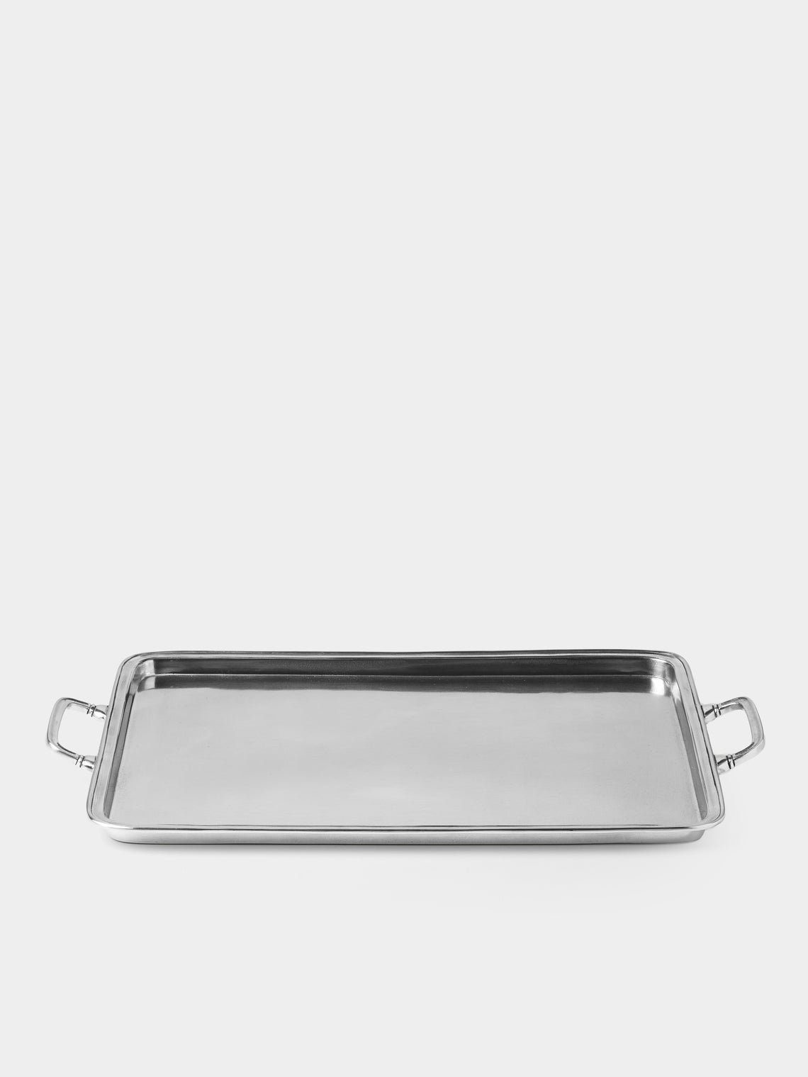 Cosi Tabellini - Umbria Pewter Tray (17.5in/45cm) - Silver - ABASK