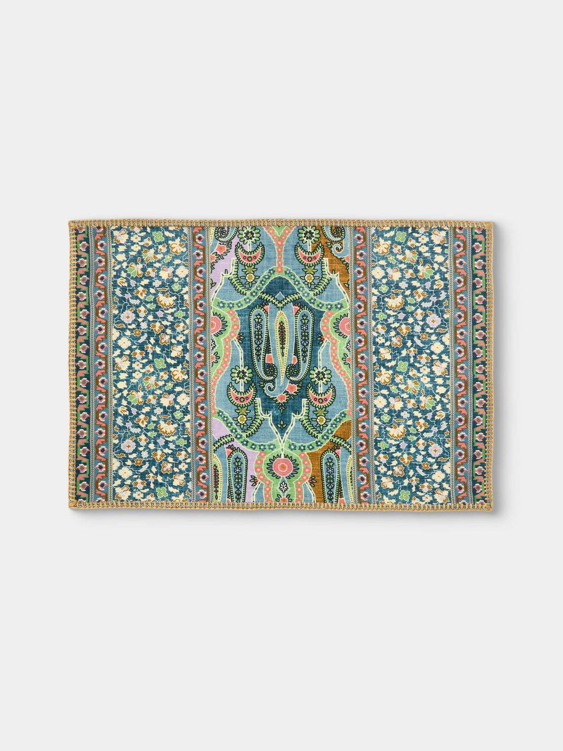 D'Ascoli - | Set of 4 | Nirvana Printed Linen Placemats - Multiple - ABASK - 
