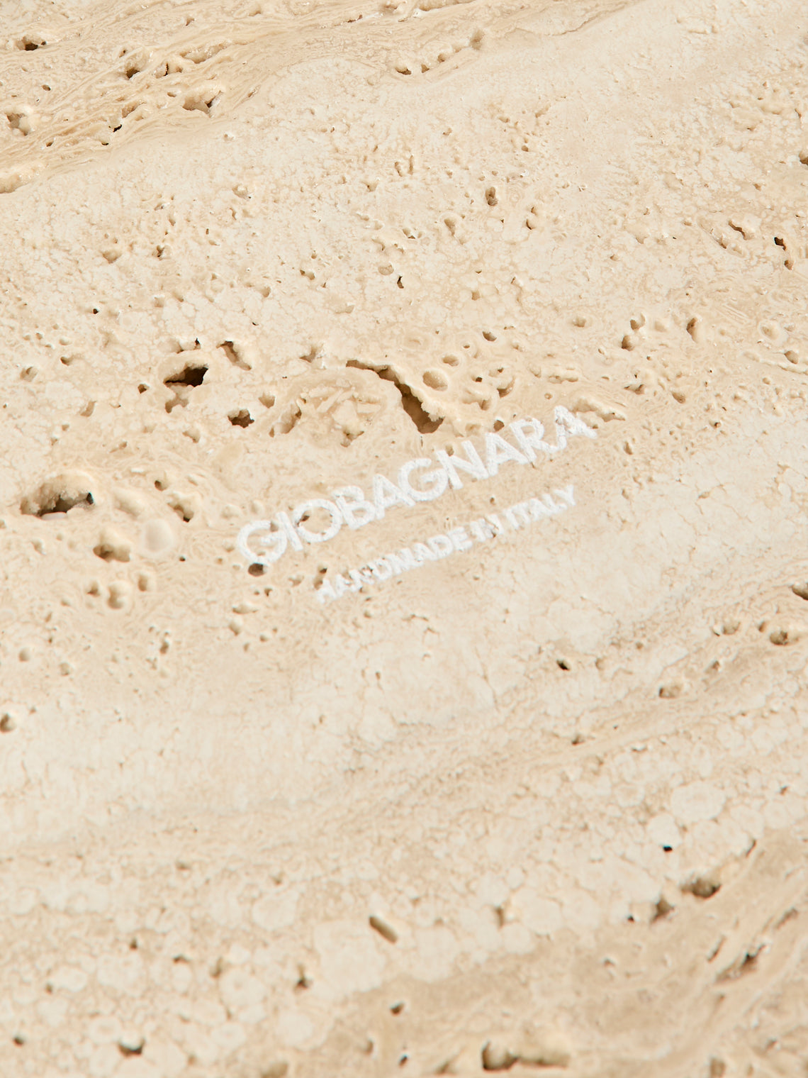 Giobagnara - Polo Marble Valet Tray (9.5in/24cm) - Natural - ABASK