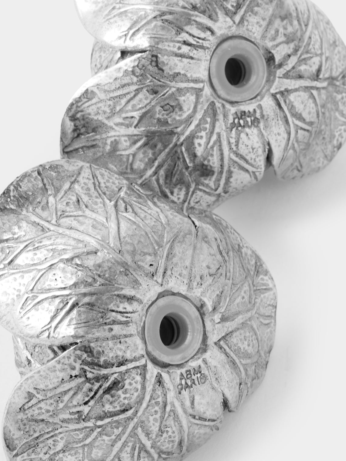 Au Bain Marie - | Set of 2 | Cabbage Pewter Salt and Pepper Shakers - Silver - ABASK
