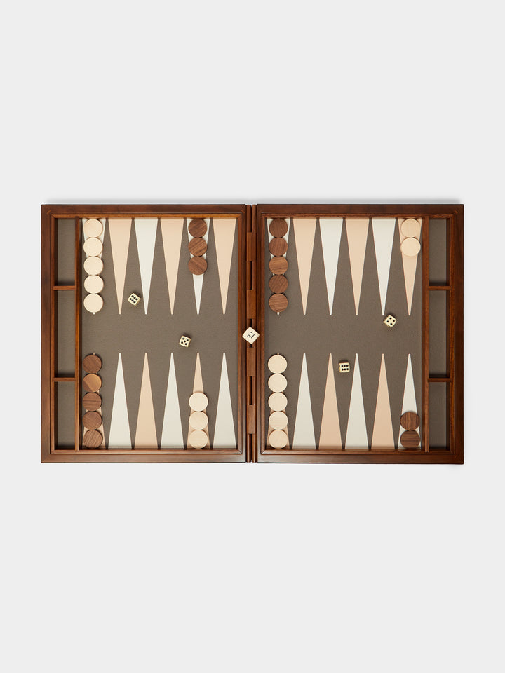 Brown Leather Backgammon Set By Giobagnara ABASK US Brown leather backgammon set by giobagnara abask us