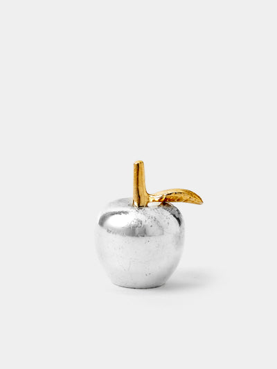 Antique and Vintage - Mid-Century Apples Silver-Plated Knife Rests (Set of 12) - Silver - ABASK - 
