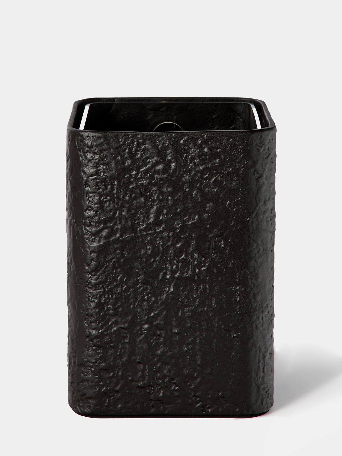 Giobagnara - Riace Imperfect Bronze Wastepaper Bin - Black - ABASK - 