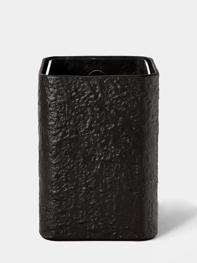 Giobagnara - Riace Imperfect Bronze Wastepaper Bin - Black - ABASK - 