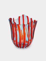 Venini - Fazzoletto Hand-Blown Murano Glass Medium Vase -  - ABASK - 