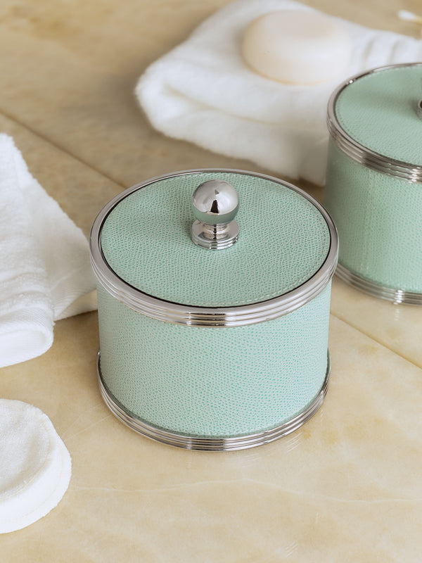 Giobagnara - Amalfi Leather Large Box - Light green - ABASK