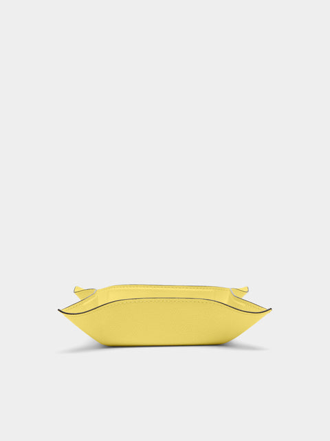 Giobagnara - Jack Leather Square Valet Tray - Yellow - ABASK