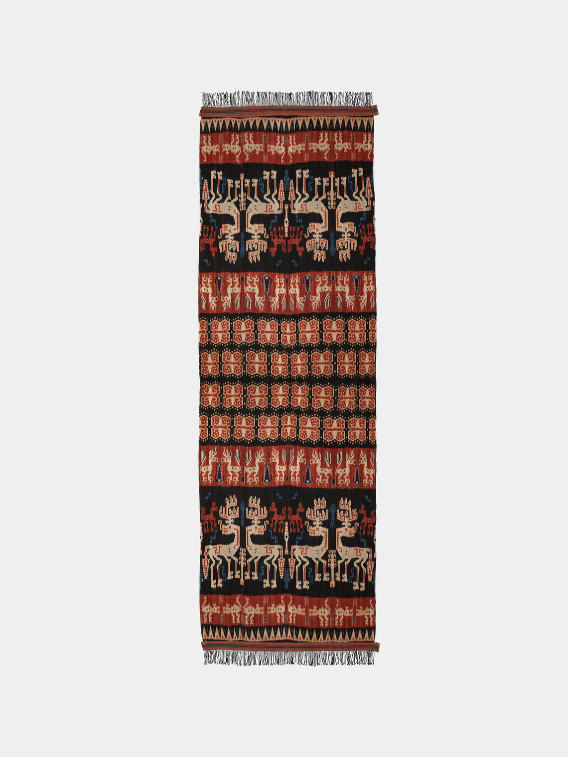 R Collective - Njara Mahang Ikat Cotton Bed Blanket (90.5in/2.3m) - Multiple - ABASK - 