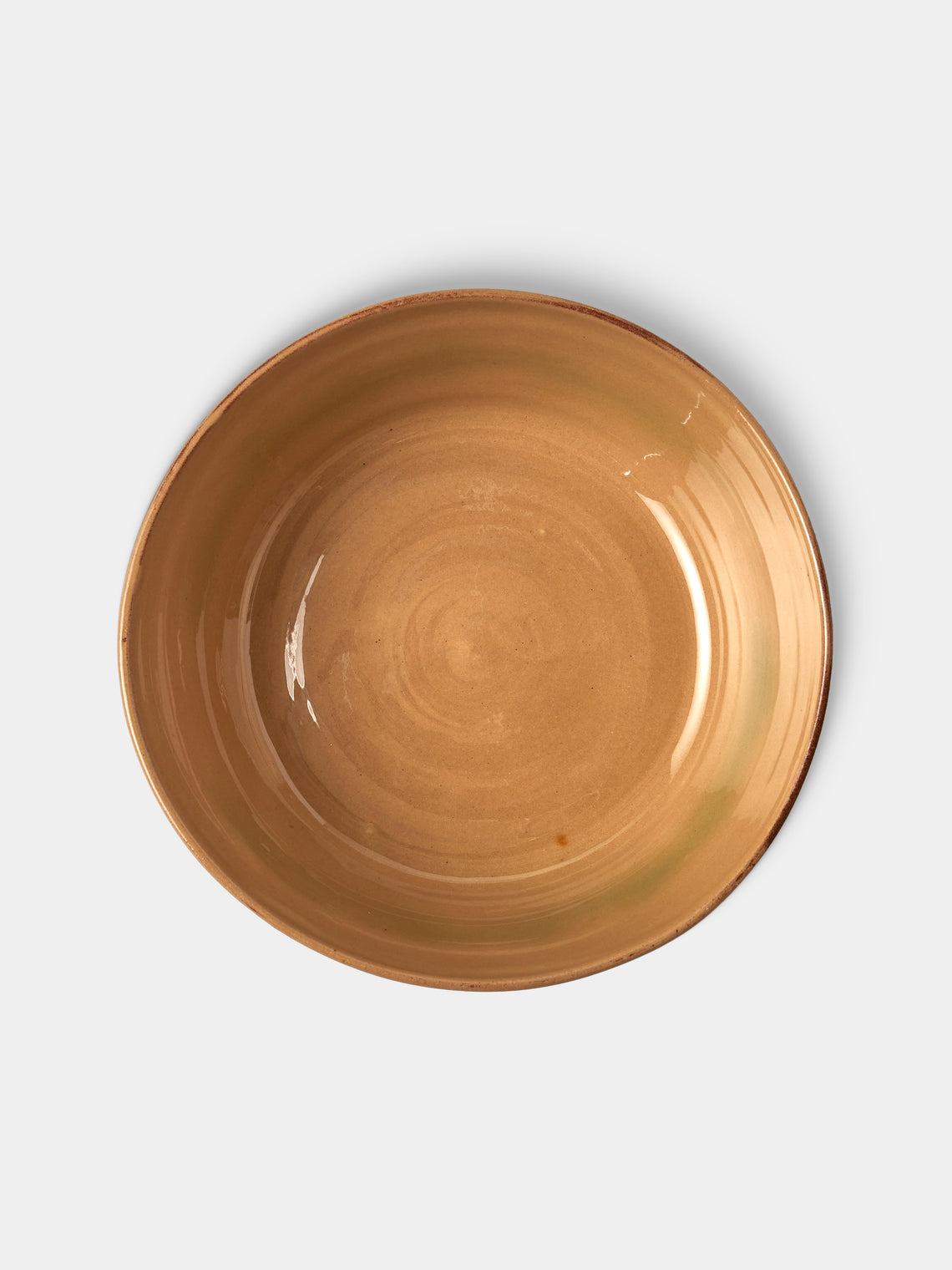 Poterie d’Évires - Flowers Hand-Painted Ceramic Small Handled Serving Bowl - Cream - ABASK