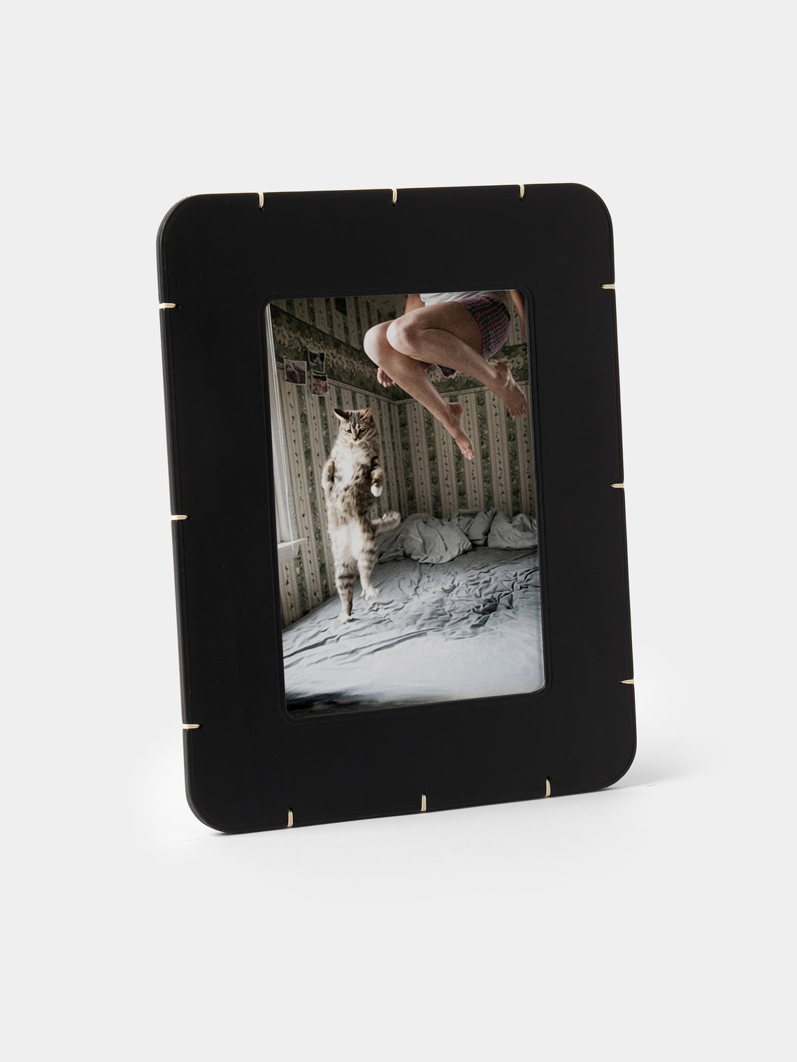 Otzi Studio - Billet Leather & Wood Photo Frame (7x5 inch Photo) - Black - ABASK - 
